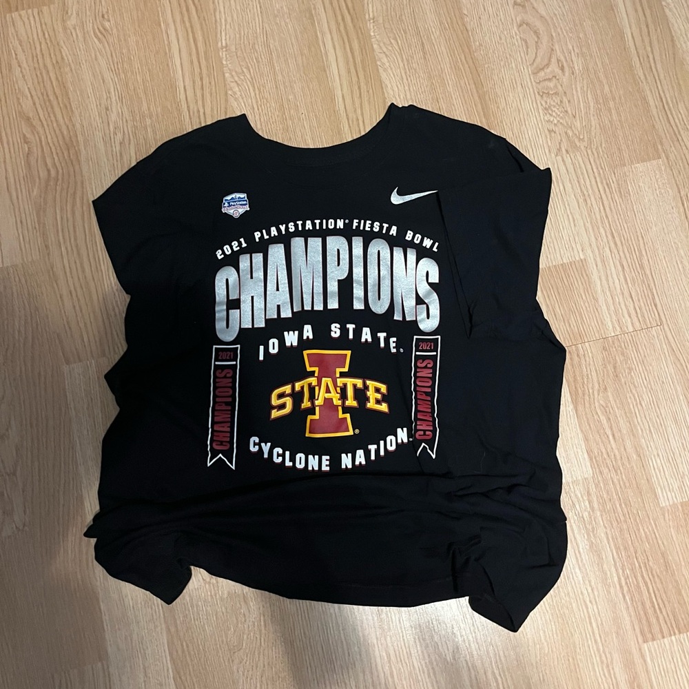 Nike Black Tee with White Logo